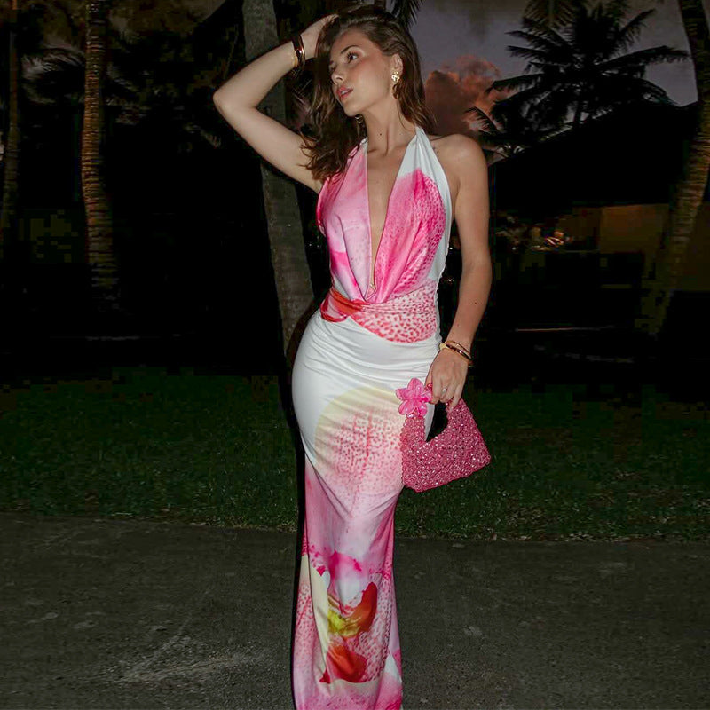 Damer Elegant Maxiklänning med blommönster Mirla-Eva Jonsson