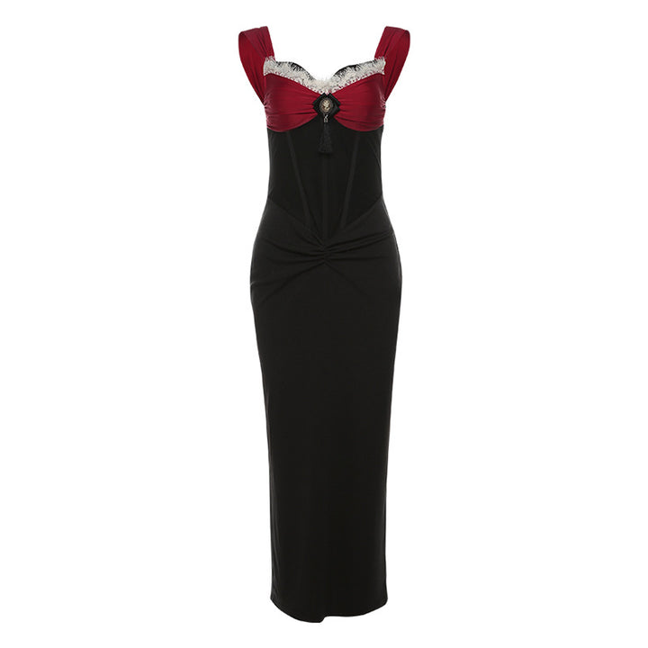 Damer Elegant Maxiklänning med dekadent Bustier-överdel och dekorerade detaljer Mirla-Eva Jonsson
