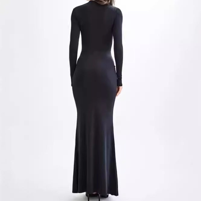 Damer Elegant Maxiklänning med dekorativ drapering Eva Jonsson-Eva Jonsson