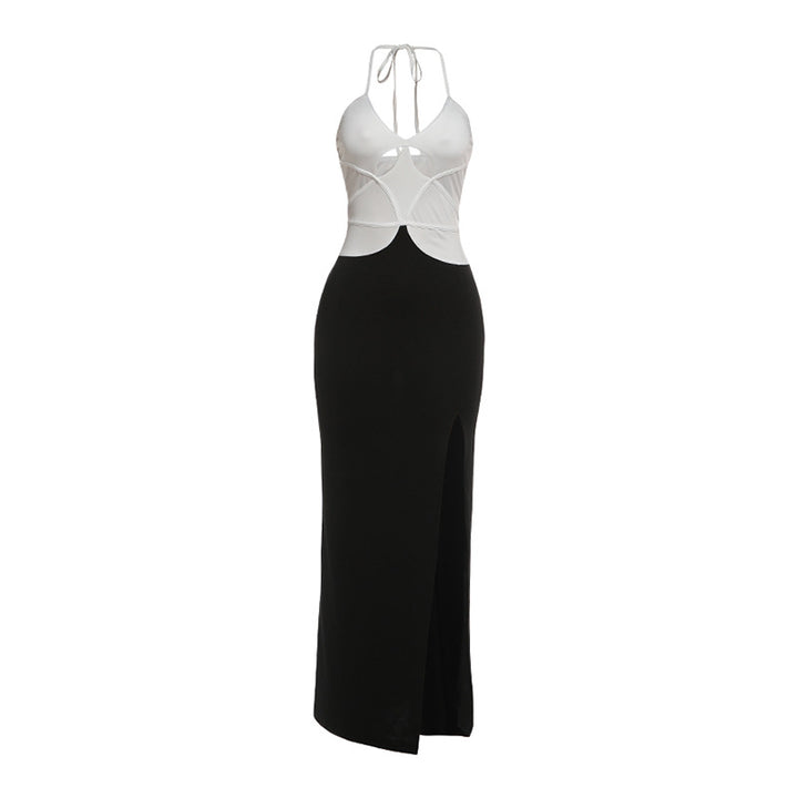 Damer Elegant Maxiklänning med djup V-ringning och raffinerade cut-out-detaljer Mirla-Eva Jonsson