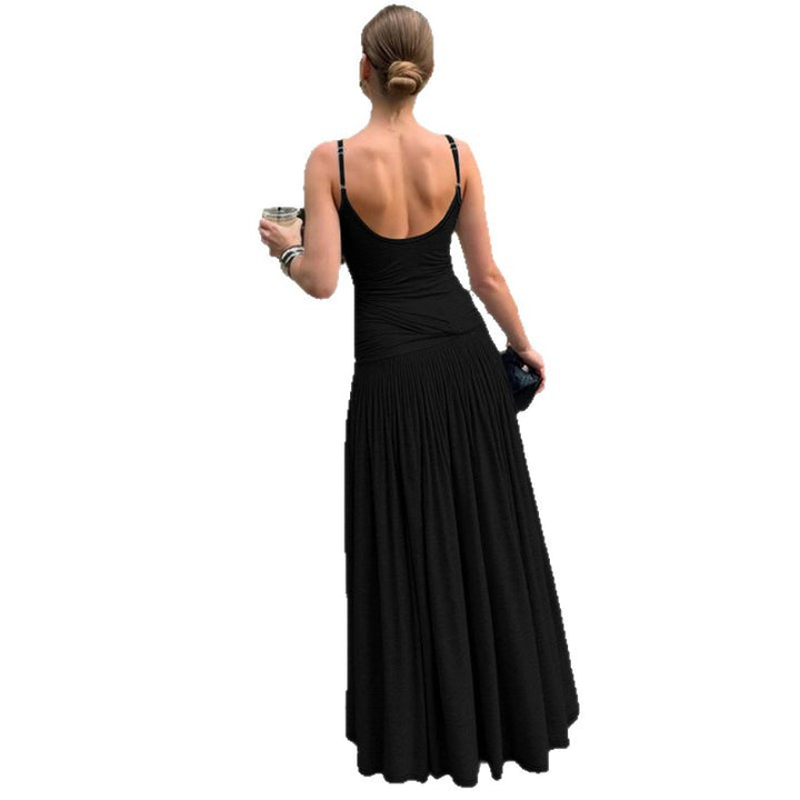 Damer Elegant Maxiklänning med figurnära överdel och vid kjol Mirla-Eva Jonsson
