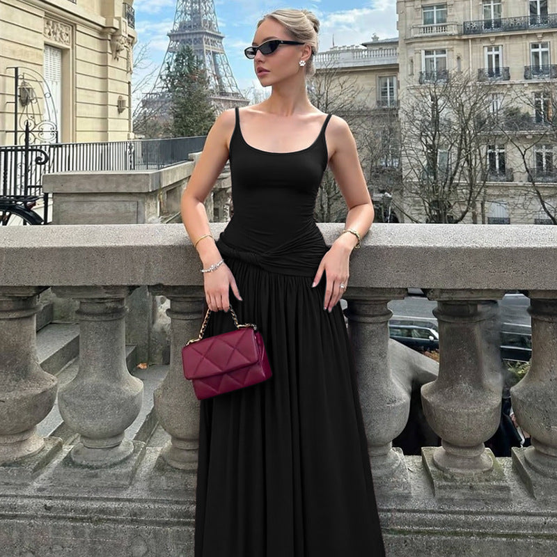 Damer Elegant Maxiklänning med figurnära överdel och vid kjol Mirla-Eva Jonsson