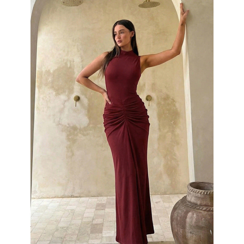 Damer Elegant Maxiklänning med figursmickrande snitt och höglyftande design Mirla-Eva Jonsson