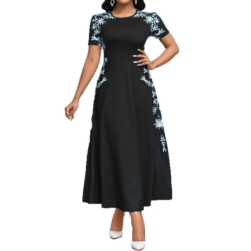 Damer Elegant Maxiklänning med florala broderier Mirla-Eva Jonsson