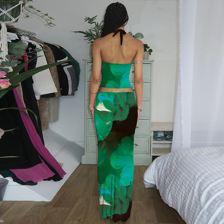 Damer Elegant Maxiklänning med förförisk Halsband Mirla-Eva Jonsson