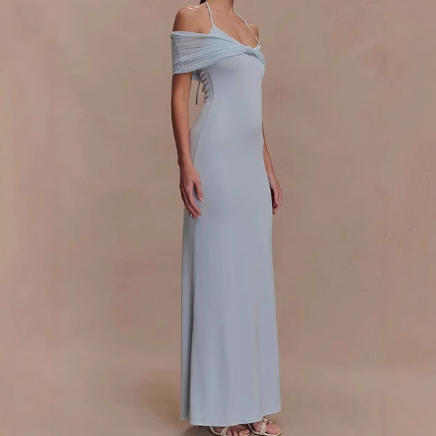 Damer Elegant Maxiklänning med raffinerad axeldesign Mirla-Eva Jonsson