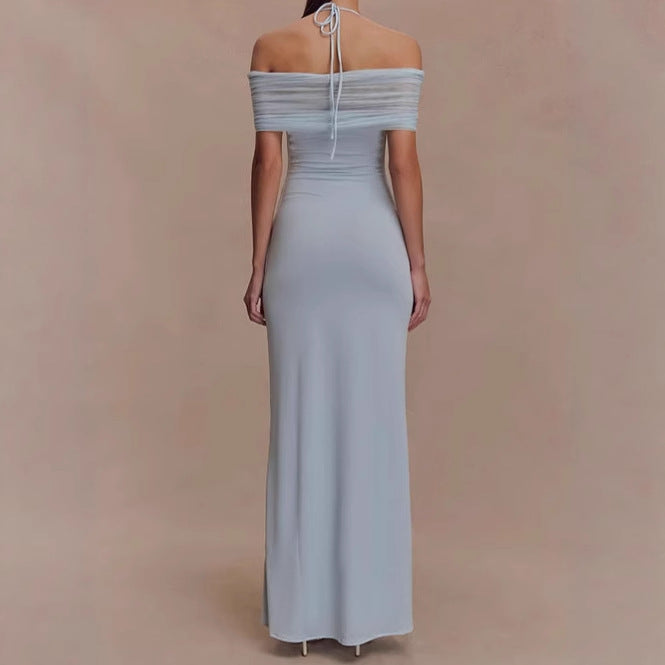Damer Elegant Maxiklänning med raffinerad axeldesign Mirla-Eva Jonsson