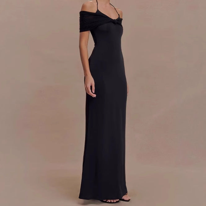 Damer Elegant Maxiklänning med raffinerad axeldesign Mirla-Eva Jonsson