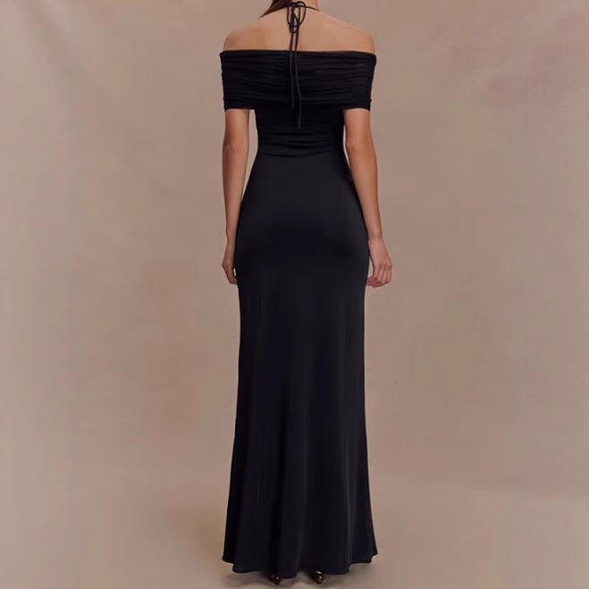 Damer Elegant Maxiklänning med raffinerad axeldesign Mirla-Eva Jonsson