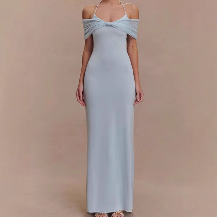 Damer Elegant Maxiklänning med raffinerad axeldesign Mirla-Eva Jonsson
