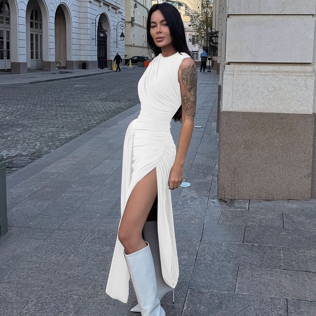 Damer Elegant Maxiklänning med raffinerad inslagningdesign Mirla-Eva Jonsson
