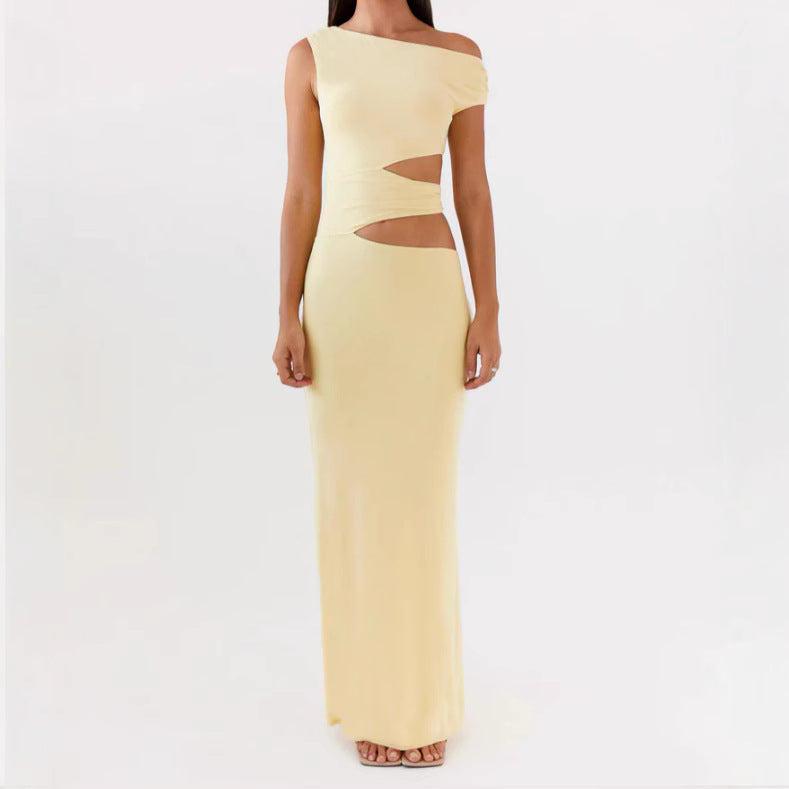 Damer Elegant Maxiklänning med raffinerade cut-out-detaljer och figurnära passform Eva Jonsson-Eva Jonsson