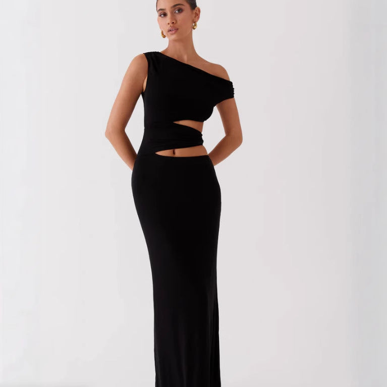 Damer Elegant Maxiklänning med raffinerade cut-out-detaljer och figurnära passform Eva Jonsson-Eva Jonsson