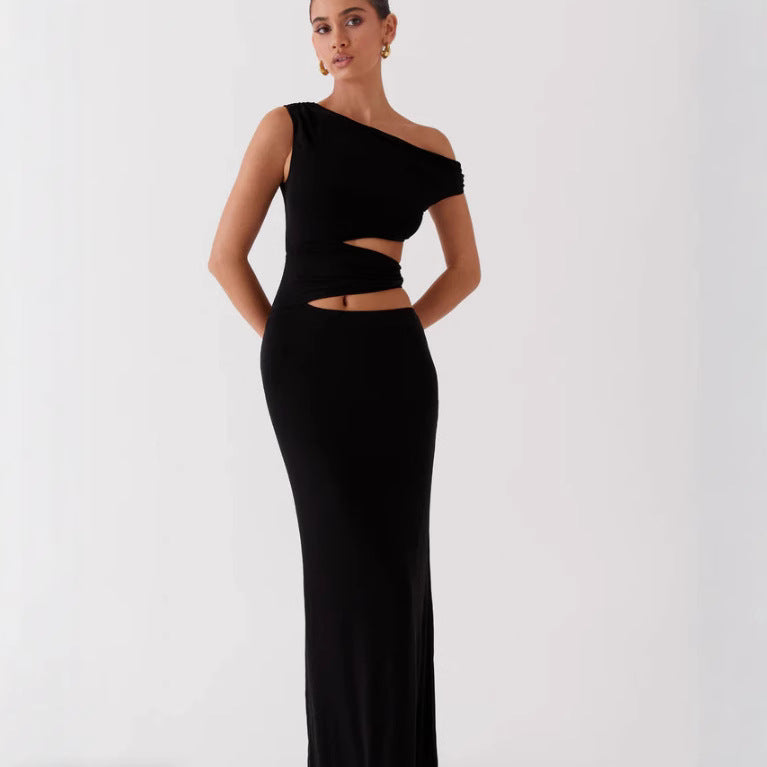 Damer Elegant Maxiklänning med raffinerade cut-out-detaljer och figurnära passform Eva Jonsson-Eva Jonsson