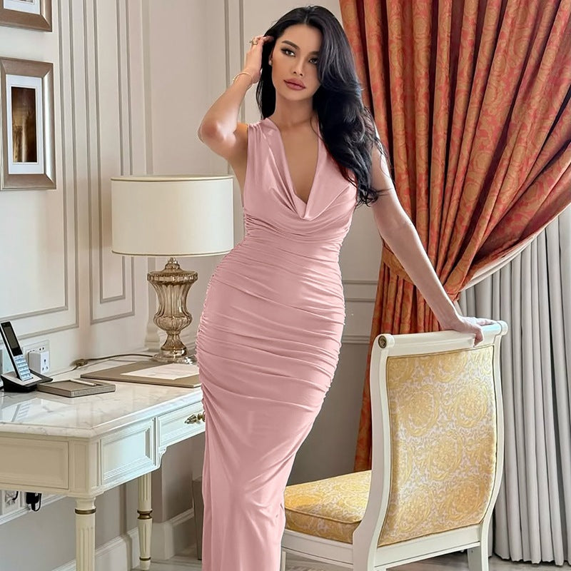 Damer Elegant Maxiklänning med raffinerade draperingar Mirla-Eva Jonsson