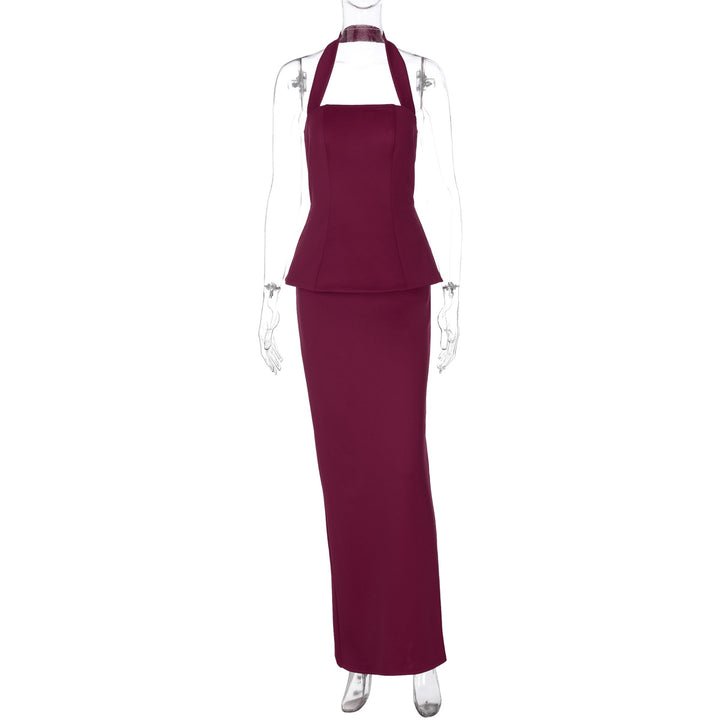 Damer Elegant Maxiklänning med smal passform och fyrkantig halsringning Mirla-Eva Jonsson