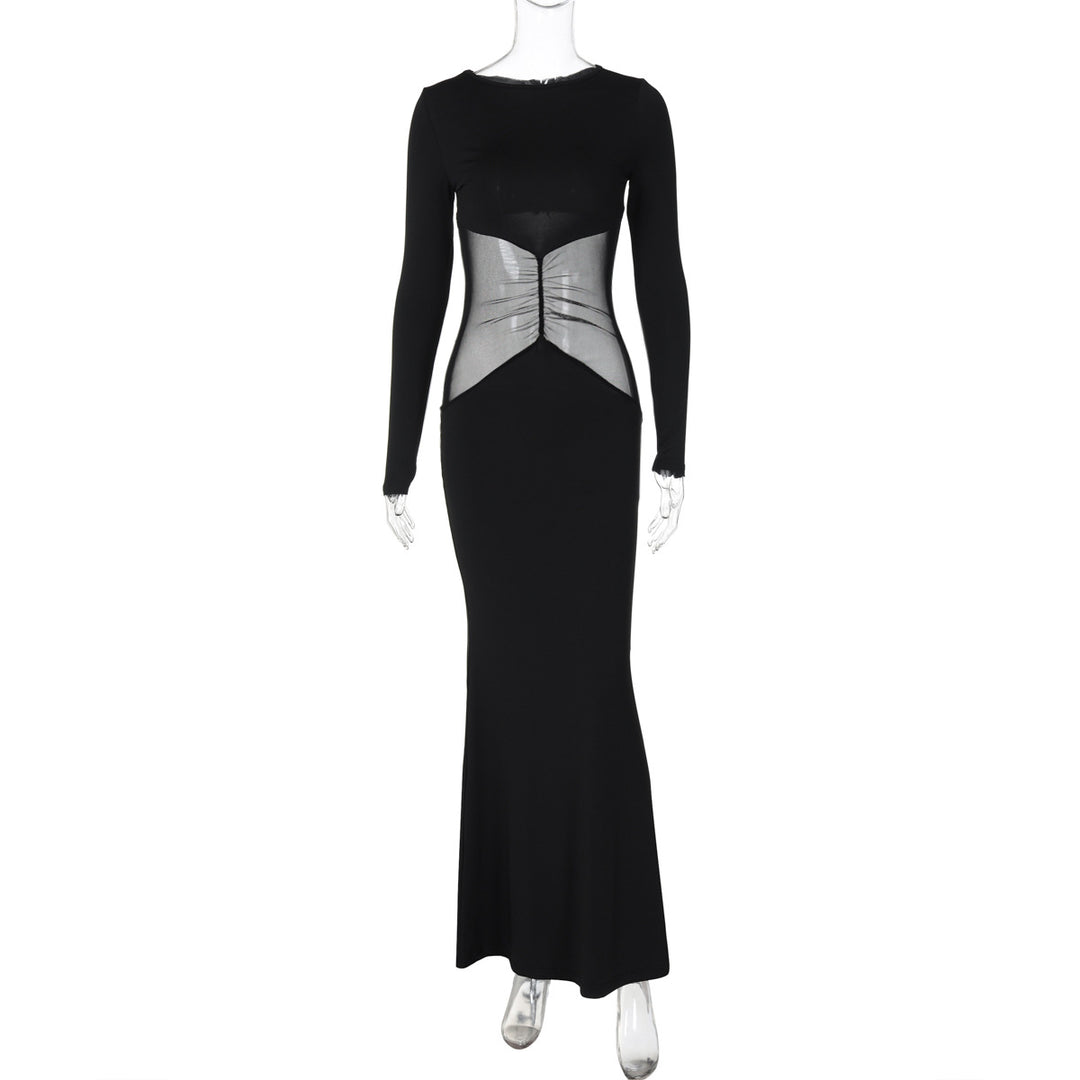 Damer Elegant Maxiklänning med transparent midjeområde Mirla-Eva Jonsson