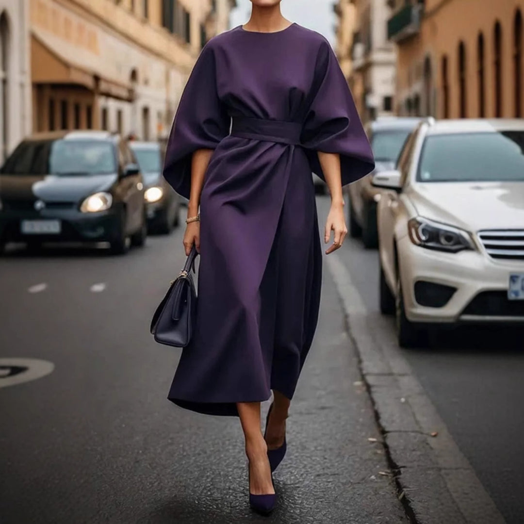 Damer Elegant Maxiklänning med voluminösa ärmar Mirla-Eva Jonsson