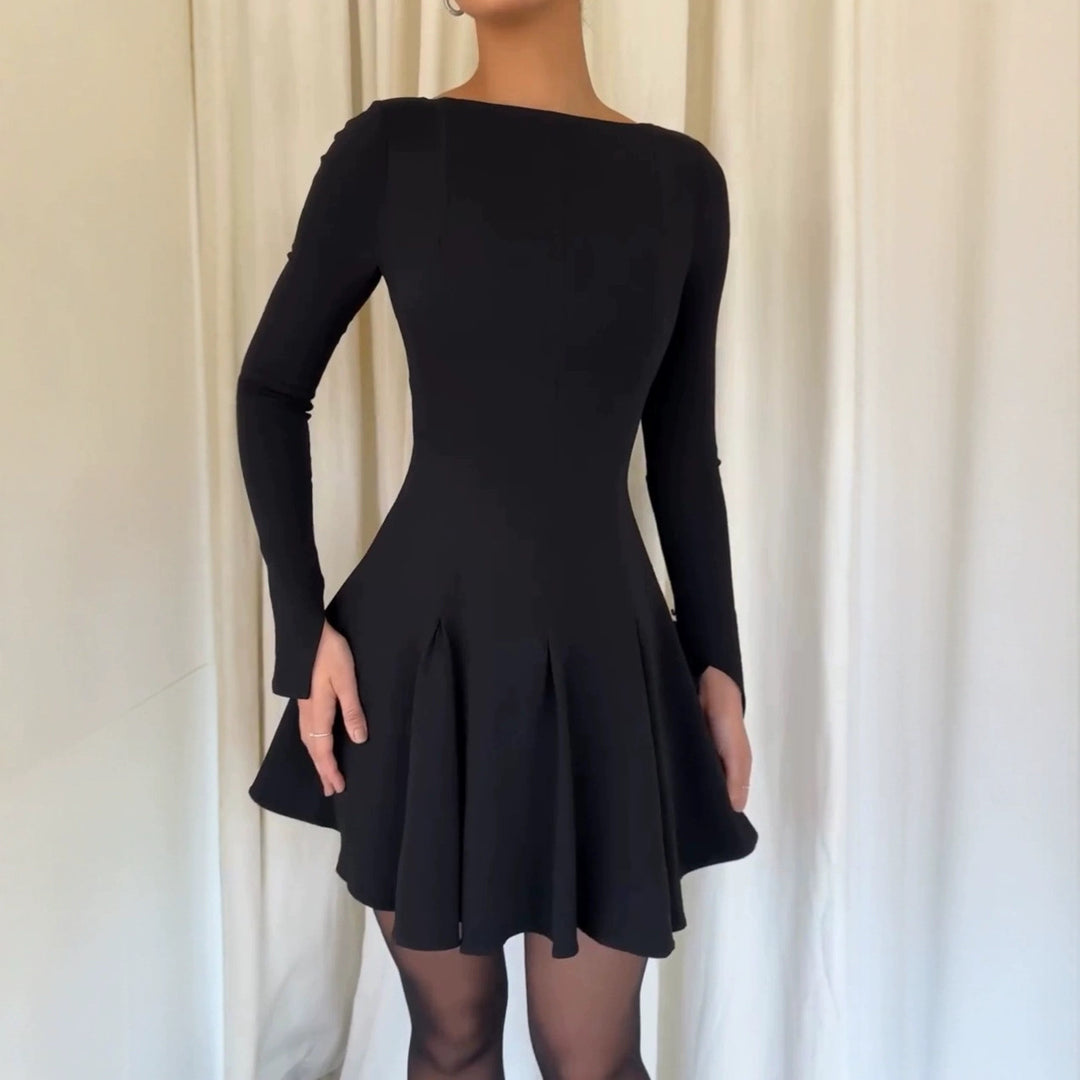 Damer Elegant Mini Klänning med Ärmlös Design och Svängande S坤t-Eva Jonsson