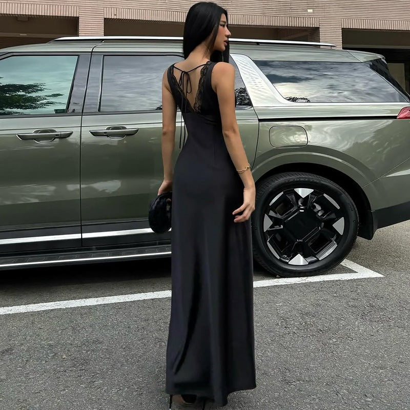 Damer Elegant Nattlinne med Spetsdetaljer Mirla-Eva Jonsson