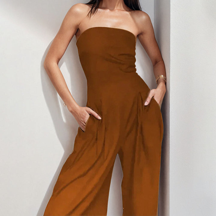Damer Elegant Off-Shoulder Kvällsklänning med Sidfickor Mirla-Eva Jonsson