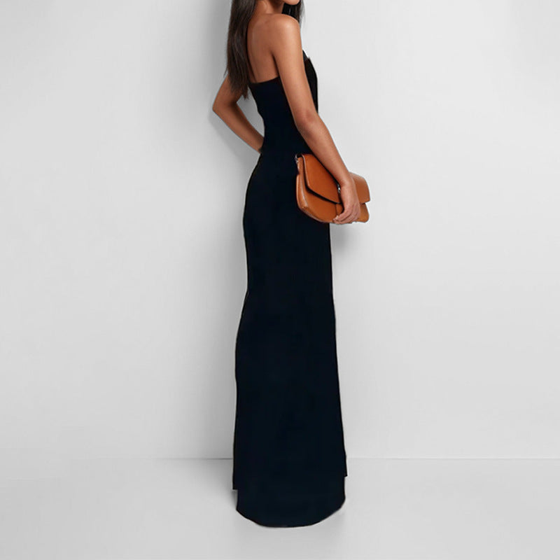 Damer Elegant Off-Shoulder Kvällsklänning med Sidfickor Mirla-Eva Jonsson