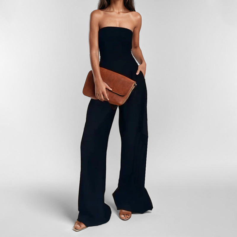 Damer Elegant Off-Shoulder Kvällsklänning med Sidfickor Mirla-Eva Jonsson