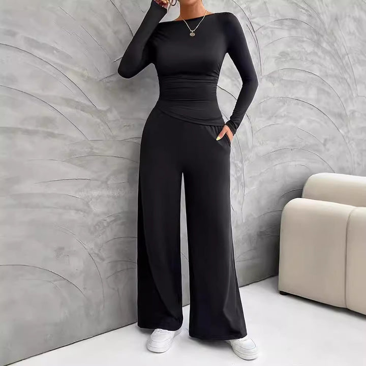 Damer Elegant Overall med breda ben och praktisk fickdesign Mirla-Eva Jonsson