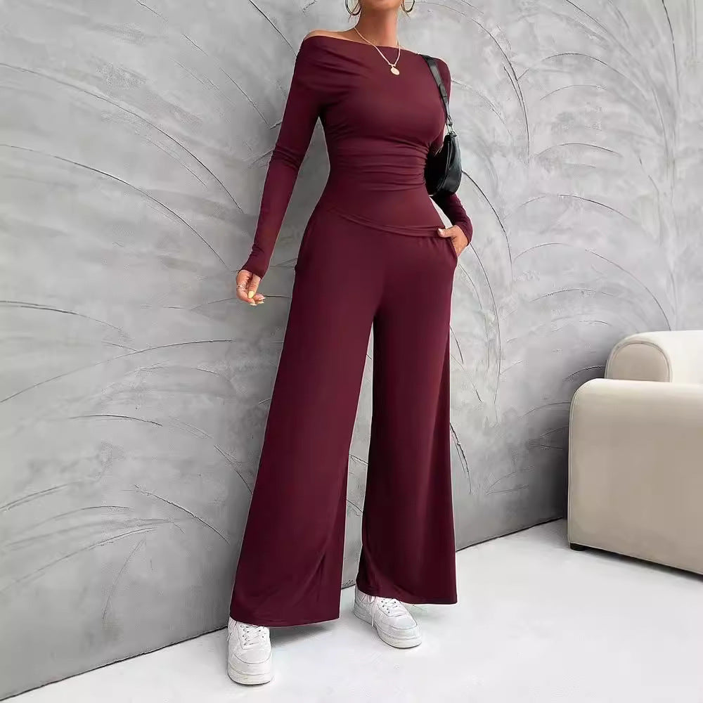 Damer Elegant Overall med breda ben och praktisk fickdesign Mirla-Eva Jonsson