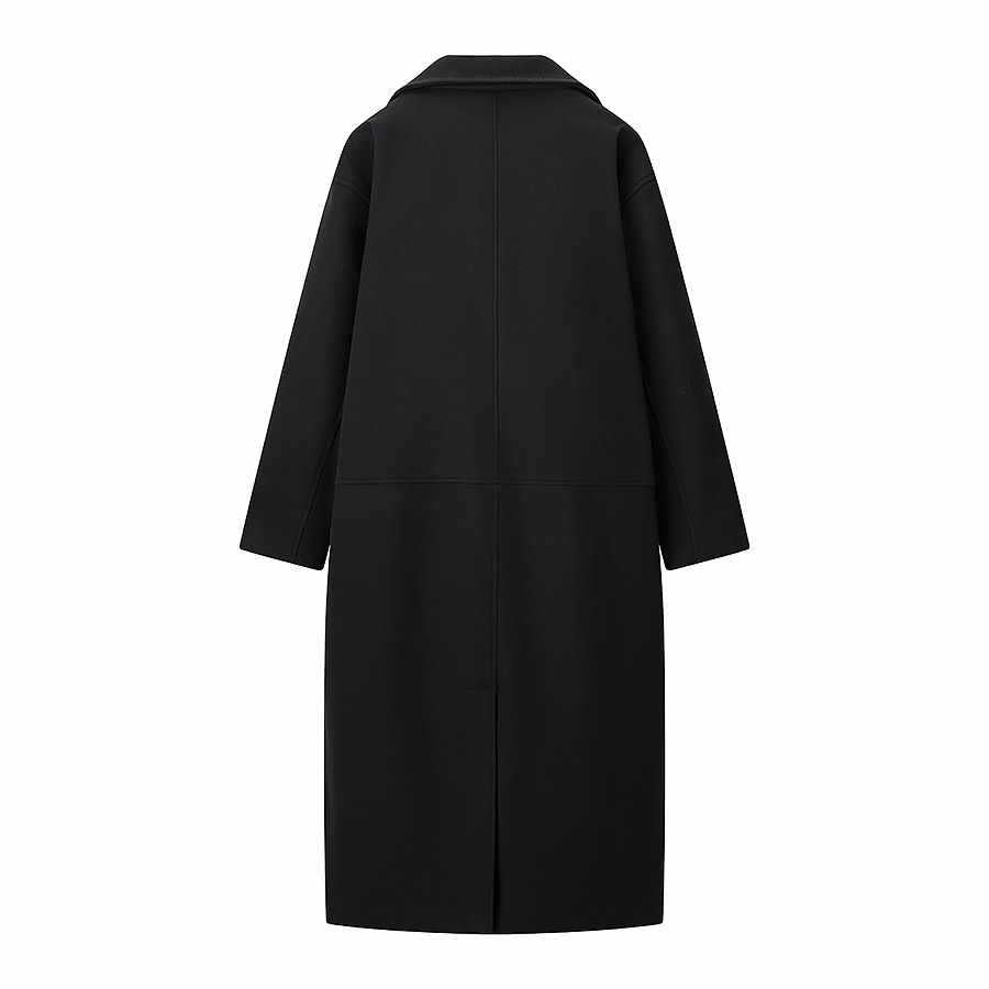 Damer Elegant Oversize Kappa med dubbelknapprad Mirla-Eva Jonsson