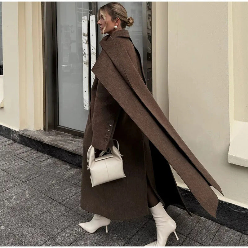 Damer Elegant Oversize-Kappa med stiligt huva Mirla-Eva Jonsson