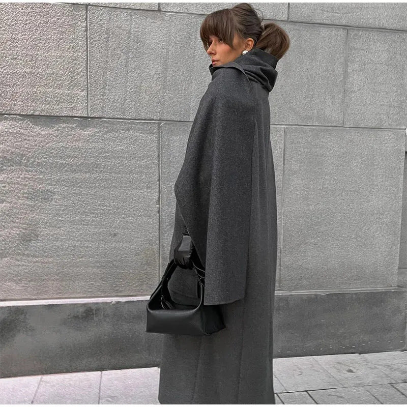 Damer Elegant Oversize-Kappa med stiligt huva Mirla-Eva Jonsson