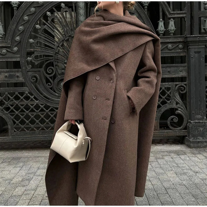 Damer Elegant Oversize-Kappa med stiligt huva Mirla-Eva Jonsson