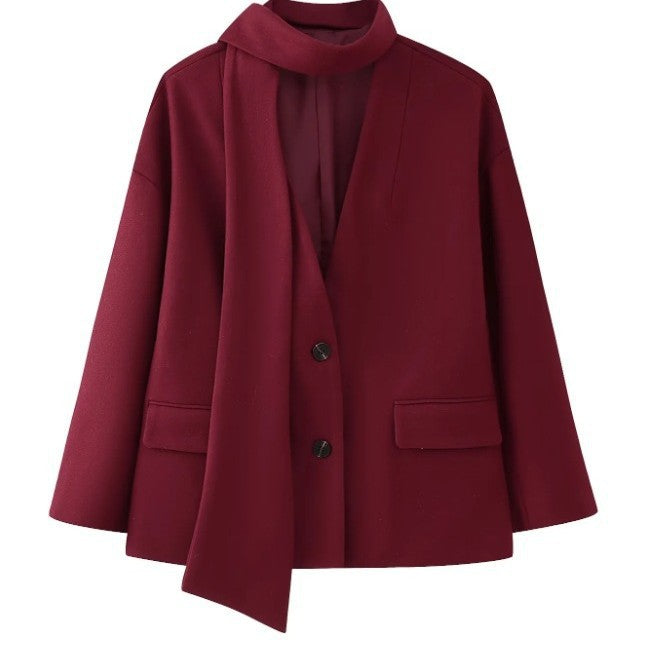 Damer Elegant Oversize-jacka med hög krage och fickor Mirla-Eva Jonsson