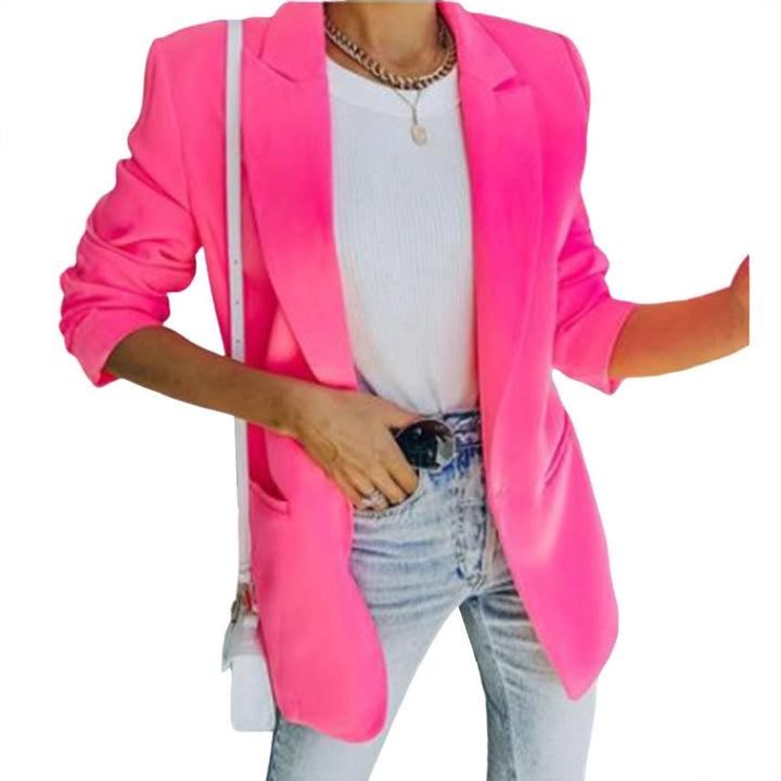 Damer Elegant Oversized Blazer med Strukturerad Snitt och Avslappnade Detaljer Mirla-Eva Jonsson