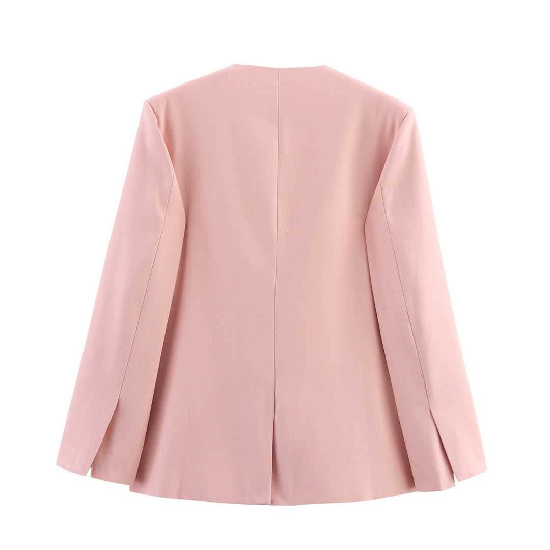 Damer Elegant Oversized Blazer med V-ringning och fickor Mirla-Eva Jonsson