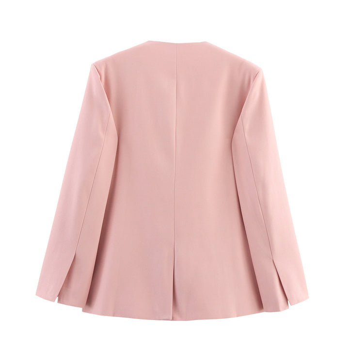 Damer Elegant Oversized Blazer med V-ringning och fickor Mirla-Eva Jonsson