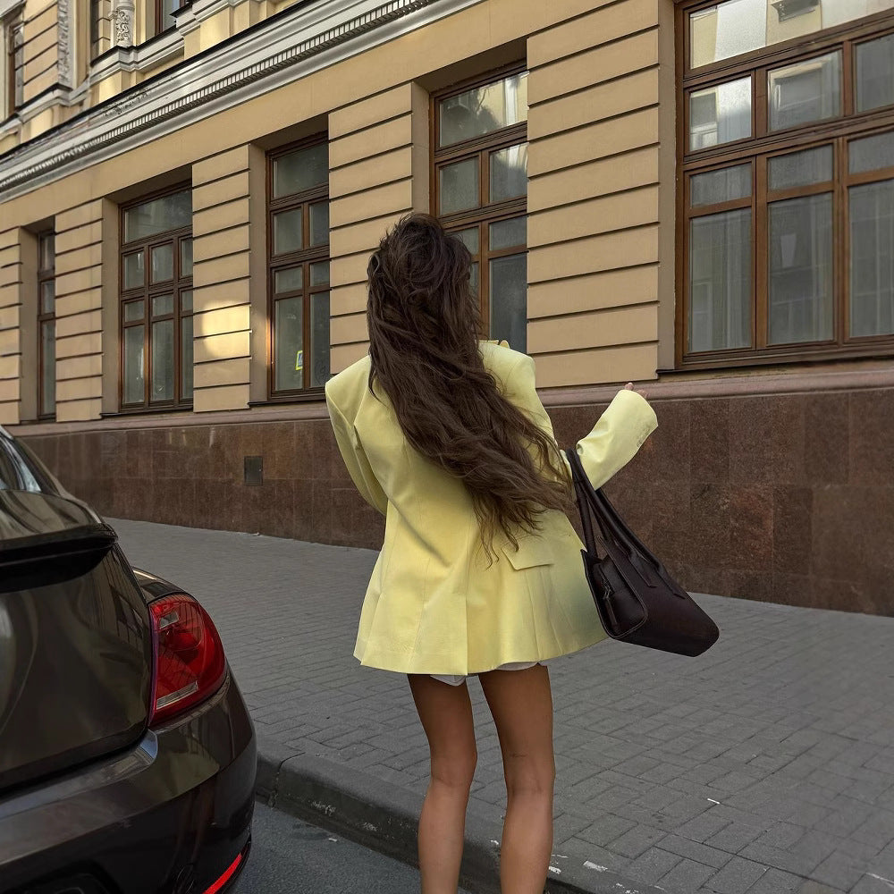 Damer Elegant Oversized Blazer med djupa slag Mirla-Eva Jonsson