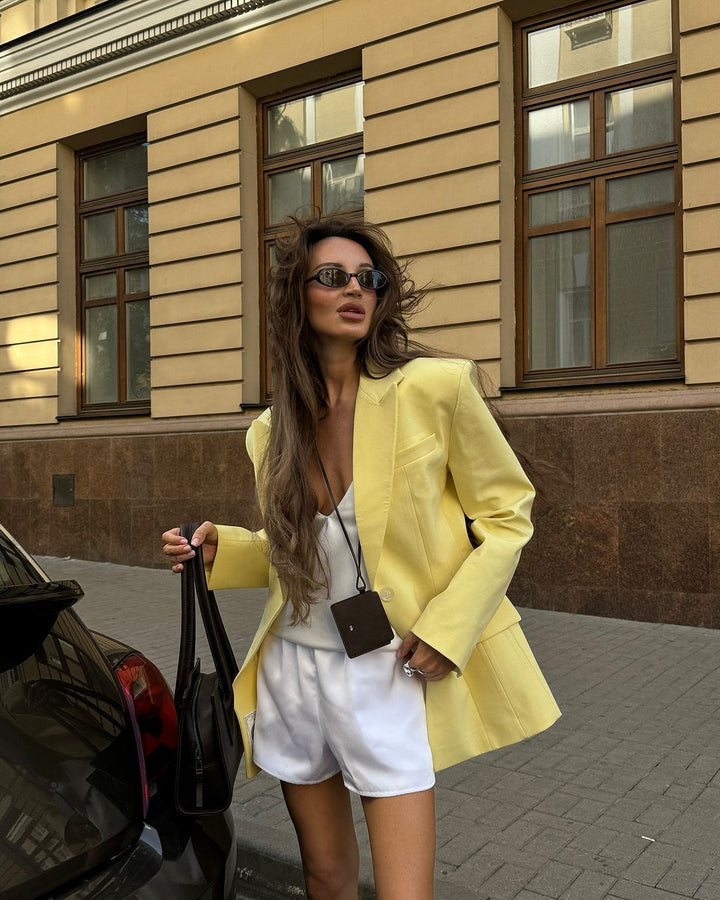 Damer Elegant Oversized Blazer med djupa slag Mirla-Eva Jonsson