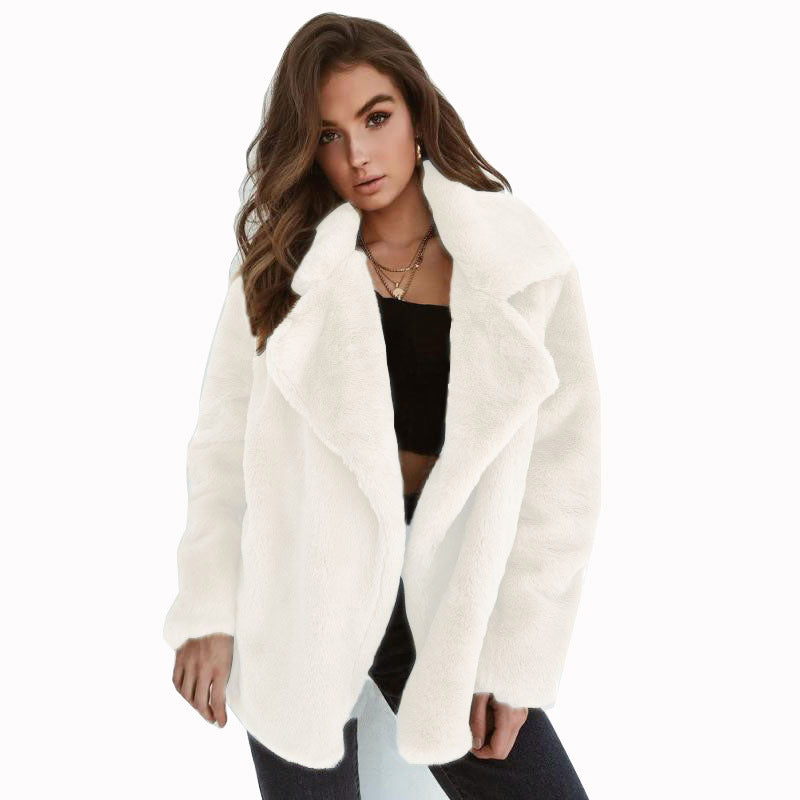 Damer Elegant Oversized-Fuskpälsjacka Mirla-Eva Jonsson