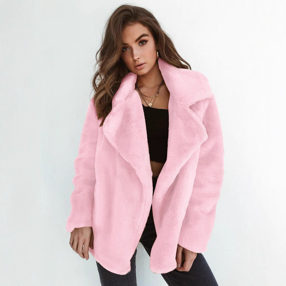 Damer Elegant Oversized-Fuskpälsjacka Mirla-Eva Jonsson