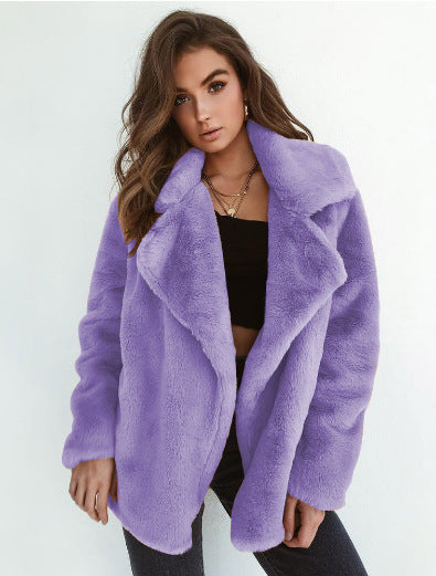 Damer Elegant Oversized-Fuskpälsjacka Mirla-Eva Jonsson