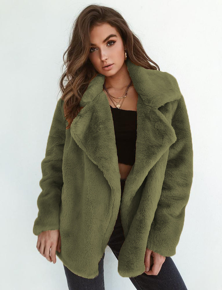Damer Elegant Oversized-Fuskpälsjacka Mirla-Eva Jonsson