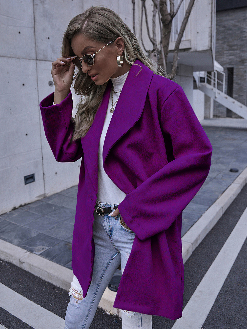 Damer Elegant Oversized Jacka Mirla-Eva Jonsson