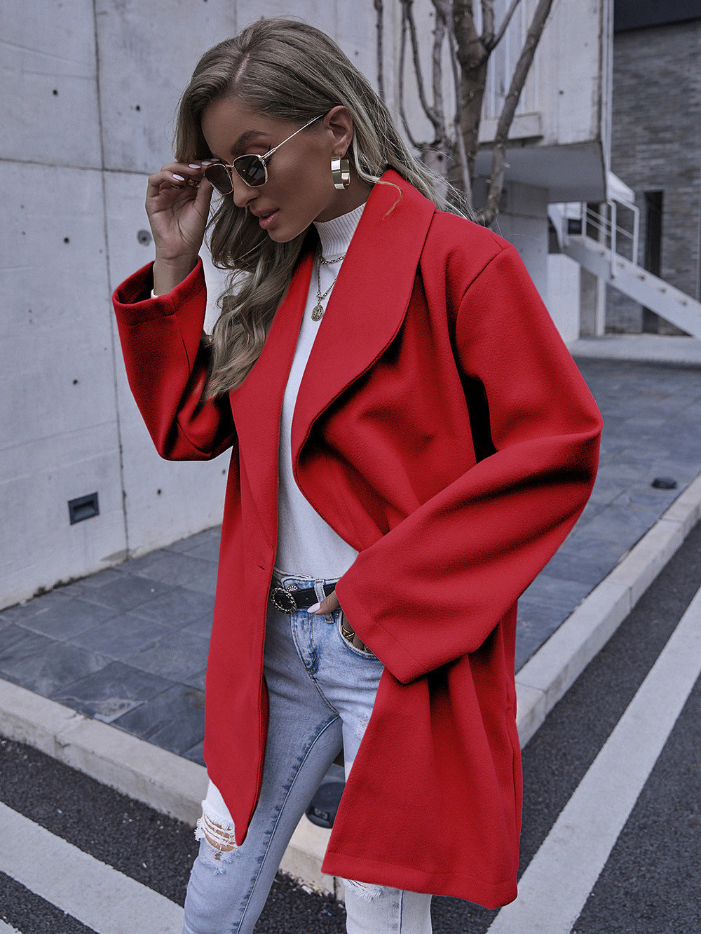 Damer Elegant Oversized Jacka Mirla-Eva Jonsson