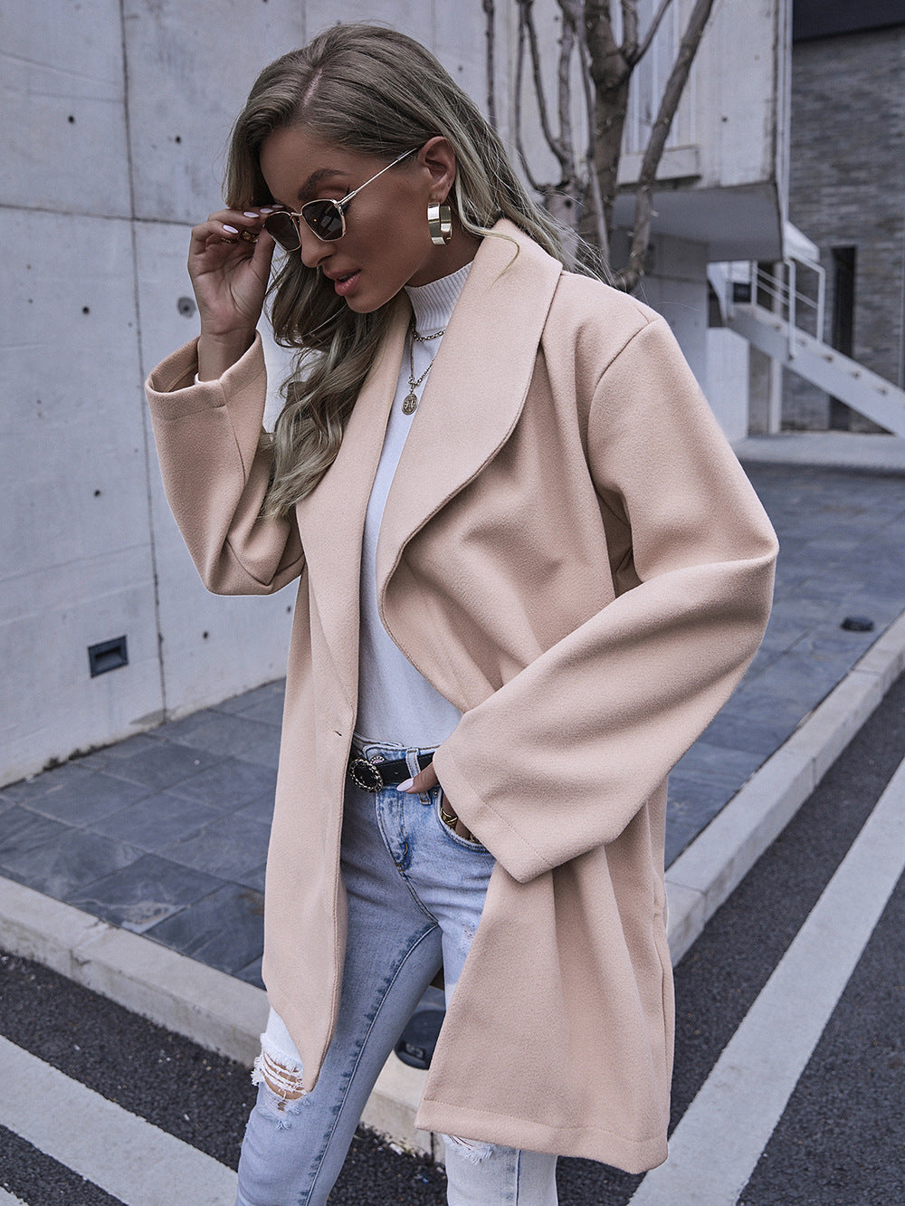 Damer Elegant Oversized Jacka Mirla-Eva Jonsson