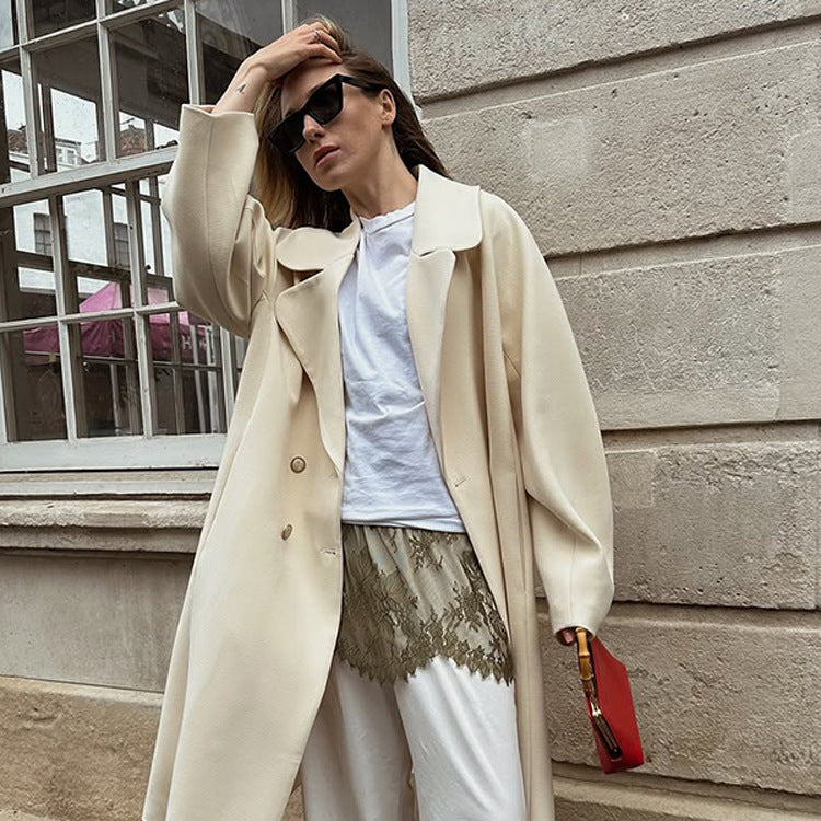 Damer Elegant Oversized Ulljacka Mirla-Eva Jonsson