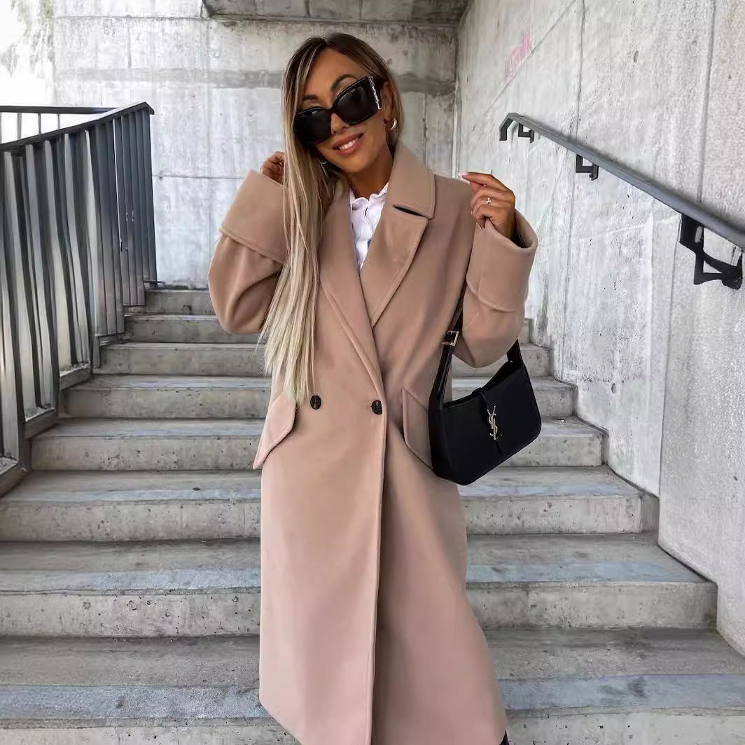 Damer Elegant Oversized-Ullkappa Mirla-Eva Jonsson