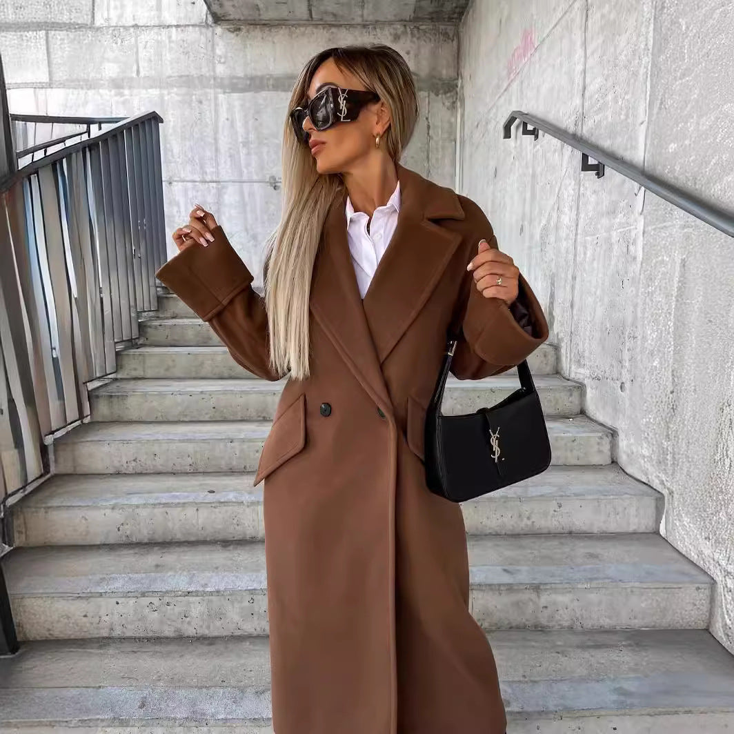 Damer Elegant Oversized-Ullkappa Mirla-Eva Jonsson