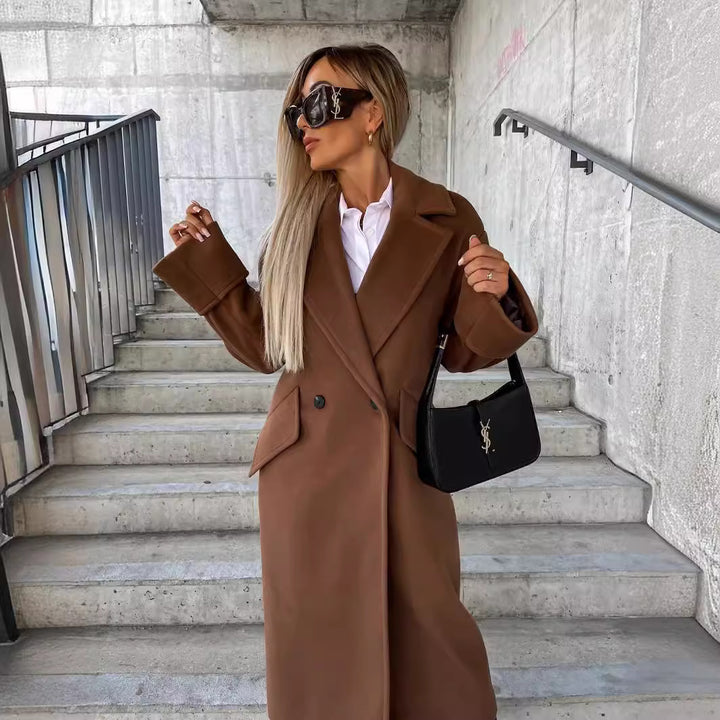 Damer Elegant Oversized-Ullkappa Mirla-Eva Jonsson